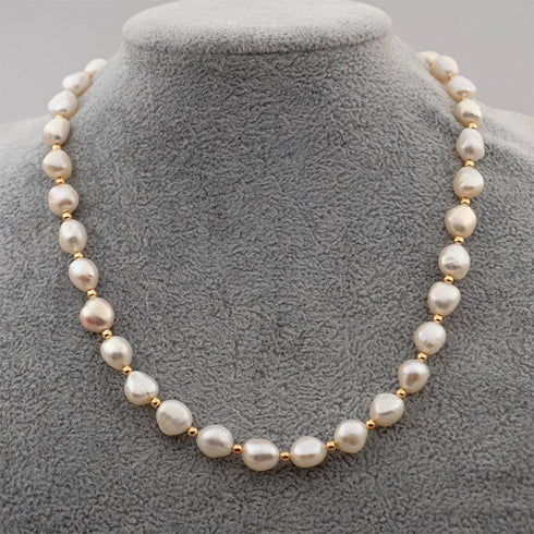 ELISA Baroque Pearl Necklace - 18K Gold Plated